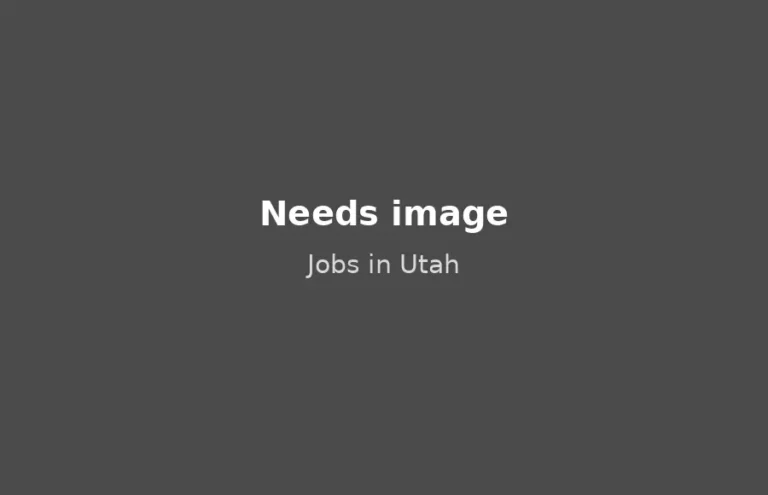 Jobs in Utah, needs image