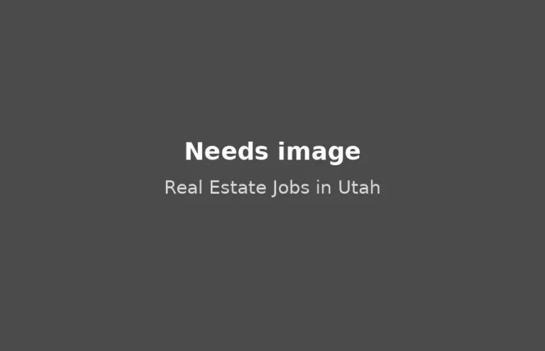 Real Estate Jobs in Utah, needs image