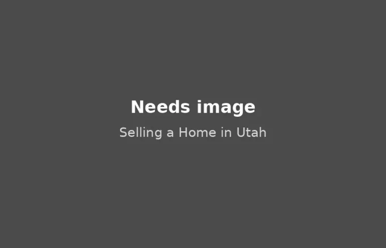 Selling a Home in Utah, needs image
