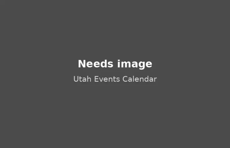 Utah Events Calendar, needs image